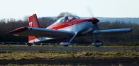 G-CGWG @ EGFH - Prior taking off on Runway 04 at EGFH. - by Derek Flewin