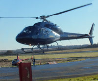 G-PDGT @ EGFH - Lifting prior to departing to the west, owned by PDG Helicopters based at Inverness, on lease for powerline surveys. - by Derek Flewin