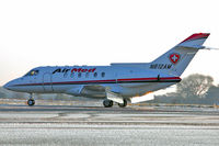 N812AM @ EGGW - Air Med's 1988 British Aerospace BAE 125 SERIES 800A, c/n: NA0433 at Luton UK - by Terry Fletcher