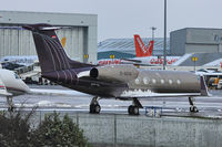 D-AGVS @ EGGW - Gulfstream Aerospace GIV-X (G450), c/n: 4113 at a snowy Luton - by Terry Fletcher