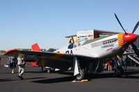 N61429 @ KHST - P-51 Mustang (NX61429) of the Red Tails Squadron on static display at Wings over Homestead - by Jim Donten