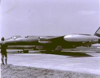 WJ981 @ VTBD - 45 Squadron RAF At Don Muang, Bangkok,Exercise 'Air Progress'
Damaged after belly-landing, later flown back to Base. - by John White