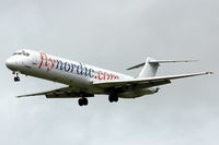 SE-RDS @ ESSA - A Flynordic MD-83 landing at Stockholm Arlanda airport, Sweden.