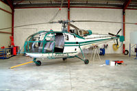F-GYJL @ LFBP - Aerospatiale SA.316B Alouette III [1527] Pau-Long Uzein~F 23/09/2002. Showing access to tail boom .