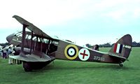 G-AHGD @ EGTH - De Havilland DH.89A Dragon Rapide [6862] Old Warden~G 11/07/1982. Image taken from a slide. - by Ray Barber