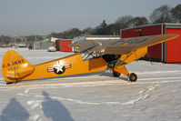 PH-FLG @ EHHV - Hilversum in the snow!  But the tailwheel just broken by the ice on the taxiway - by Jeroen Stroes