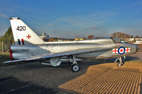 XS420 @ EGLF - English Electric Lightning T.5, c/n: 95005 - by Terry Fletcher