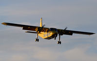 G-HEBS @ EGEO - Approaching Oban with the Tuesday morning flight from Islay & Colonsay.
