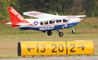 N605CP - Gippsland GA-8 Airvan takes off from Danville Va. - by Richard T Davis