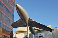 XL623 - 1958 Hawker Hunter T.7, c/n: 41H-695357 in the centre of Woking - by Terry Fletcher