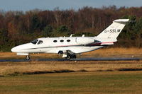 G-SSLM @ EGLK - 2009 Cessna 510 Citation Mustang, c/n: 510-0190 at Blackbushe - by Terry Fletcher