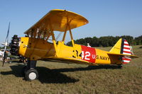 N748BJ @ X36 - Stearman Model 75 (N748BJ) sits on display at Buchan Airport - by Jim Donten