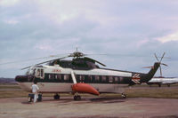 G-AYOY @ ABZ - BEA Helicopters S-61N seen at Aberdeen in the Summer of 1974. - by Peter Nicholson
