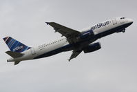 N648JB @ KSRQ - JetBlue Flight 346 That's What I Like About Blue (N648JB) departs Sarasota-Bradenton International Airport enroute to John F Kennedy International Airport - by Jim Donten