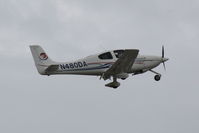 N480DA @ KSRQ - Cirrus SR-20 (N480DA) departs Sarasota-Bradenton International Airport enroute to Gainesville Regional Airport - by Jim Donten
