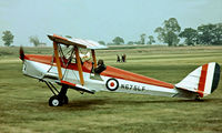 N675LF @ EGTH - De Havilland DH.82A Tiger Moth [86572] Old Warden~G 21/06/1975. Image taken from a slide. - by Ray Barber