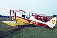 LN-KAY @ EKVJ - De Havilland DH.82A Tiger Moth [84616] Stauning~OY 05/06/1982. Image taken from a slide.