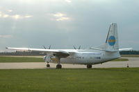 SE-LTR @ ESKN - Fokker 50, operated by SweFly, parked at Nyköping Skavsta airport, Sweden. - by Henk van Capelle