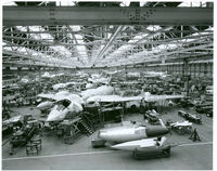 XL188 - XL188 (foreground) in the new assembly hangar at Woodford. 19th June 1975. - by Unknown
