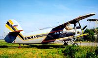 S5-CAL @ LJLJ - Antonov An-2R [1G178-53] (Falcon Air) Ljubljana~S5 19/06/1996. After becoming HA-MKK this was written off when it crashed into a hillside near  Trbovijie Slovenia and was destroyed by fire on 2008-01-11.