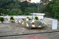 69-15445 @ SGN - Displayed on the pad of the Reunification Palace. Copy of President Nguyen Van Thieu's helicopter he used on duty prior 1975. - by Jean M Braun
