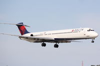N996DL @ KSRQ - Delta Flight 1903 (N996DL) arrives at Sarasota-Bradenton International Airport following a flight from LaGuardia Airport - by Jim Donten