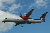 LN-RDC @ ESSA - SAS Dash-8-400 approaching Stockholm Arlanda airport, Sweden. - by Henk van Capelle