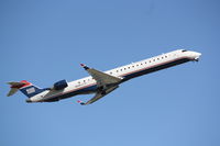 N912FJ @ KSRQ - US Air Flight 2678 operated by Mesa (N912FJ) departs Sarasota-Bradenton International Airport enroute to Charlotte-Douglas International Airport - by Jim Donten