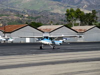 N704SL @ SZP - 1976 Cessna 150M, Continental O-200 100 Hp, landing Rwy 22 - by Doug Robertson