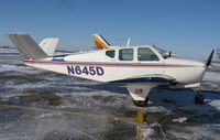 N645D @ KAXN - Beech C35 Bonanza on the line. - by Kreg Anderson