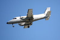 N830AC @ KSRQ - Embraer EMB-110 Bandeirante (N830AC) arrives at Sarasota-Bradenton International Airport following a flight from La Isabel International Airport - by Jim Donten