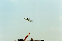 N11T @ FWN - 1957 North American P-51D, N11T (Damn Yankee) and another P-51D Mustang at the 1988 Sussex New Jersey Air Show, Sussex, NJ - by scotch-canadian