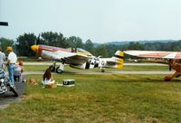 N11T @ FWN - 1957 North American P-51D, N11T (Damn Yankee), at the 1988 Sussex New Jersey Air Show, Sussex, NJ - by scotch-canadian