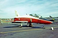 XX180 @ EGUD - BAe Systems Hawk T.1 [312027] (RAF) RAF Abingdon~G 15/09/1979. Image taken from a slide. Written off after a bird strike at RAF Mona 1984-11-07.