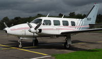 N642P @ EGLK - Classic Navajo seen at Blackbushe on 11th September 2008 - by Michael J Duffield