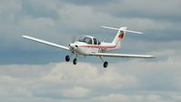 G-BMSF @ EGFH - Resident Cambrian Flying Club Tomahawk on short finals to Runway 28. - by Roger Winser