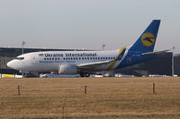 UR-GAT @ LOWW - Ukraine International Boeing 737 - by Thomas Ranner