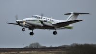 G-FRYI @ EGFH - Visiting Super King Air of London Executive Aviation Ltd departing Runway 22. - by Roger Winser