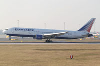 EI-DBF @ LOWW - Transaero Boeing 767 - by Thomas Ranner