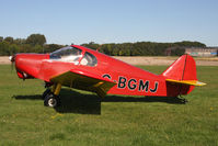 G-BGMJ @ EGBR - Gardan GY-201 Minicab. Hibernation Fly-In, The Real Aeroplane Club, Breighton Airfield, October 2012. - by Malcolm Clarke