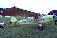 G-AGOH @ EGTH - Auster J/1 Autocrat [1442] Old Warden~G 11/07/1982. Image taken from a slide. Now preserved. Image taken from a slide. - by Ray Barber