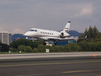 N708QS @ KSMO - N708QS arriving on RWY 21 - by Torsten Hoff