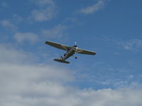 N4657Q @ SZP - 1973 Cessna 172M SKYHAWK II, Lycoming O-320-E2D 150 Hp, takeoff climb Rwy 22 - by Doug Robertson