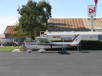 N4657Q @ SZP - 1973 Cessna 172M SKYHAWK II, Lycoming O-320-E2D 150 Hp, refueling - by Doug Robertson
