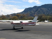 N714HH @ SZP - 1977 Cessna 150M, Continental O-200 100 Hp, taxi - by Doug Robertson