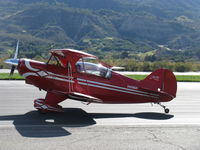 N49BR @ SZP - 1980 Aerotek PITTS S-2A, Lycoming AEIO-540 260 Hp, S-turns taxi to 22 - by Doug Robertson