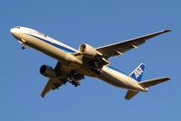 JA784A @ EGLL - Boeing 777-381ER [37950] (All Nippon Airways) Home~G 02/11/2012 Taken on approach 27R. - by Ray Barber
