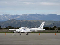 N340MJ @ OXR - 1993 Cessna 340A, two Continental TSIO-520-NB 310 Hp each, pressurized, 6 seats. Cessna's answer to the Beech 58P pressurized 6 seat BARON. - by Doug Robertson