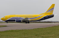 F-GZTB @ EGSH - About to depart EGSH after spray by Air Livery.