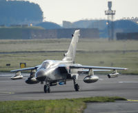 44 02 @ ADX - JBG-33 Tornado IDS 44+02 carrying 2x 330gal tanks,1x BOZ-101,1xCerebrus III ECM pod
1x AIM-9L  (AR),1x Lightning laser pod,1x IRIS-T AAM,1x 1000lb bomb - by Mike stanners
